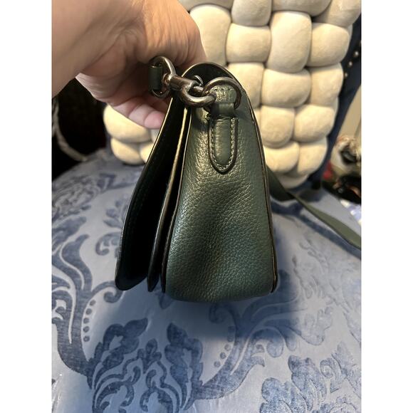 Coach Forest Green Horse and Carriage Saddle Bag - Picture 14 of 16